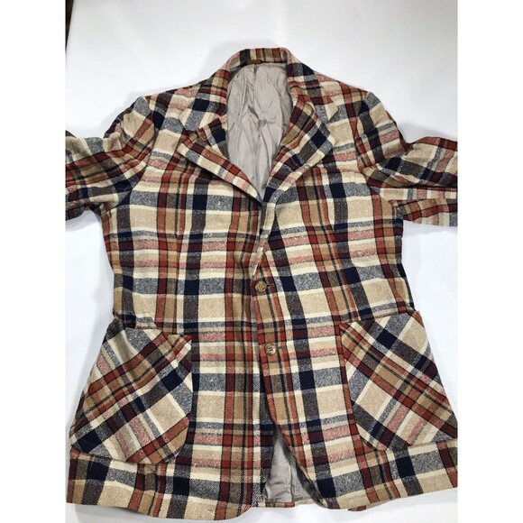 john Hampton Sports Coat Plaid Size XL - Picture 8 of 12